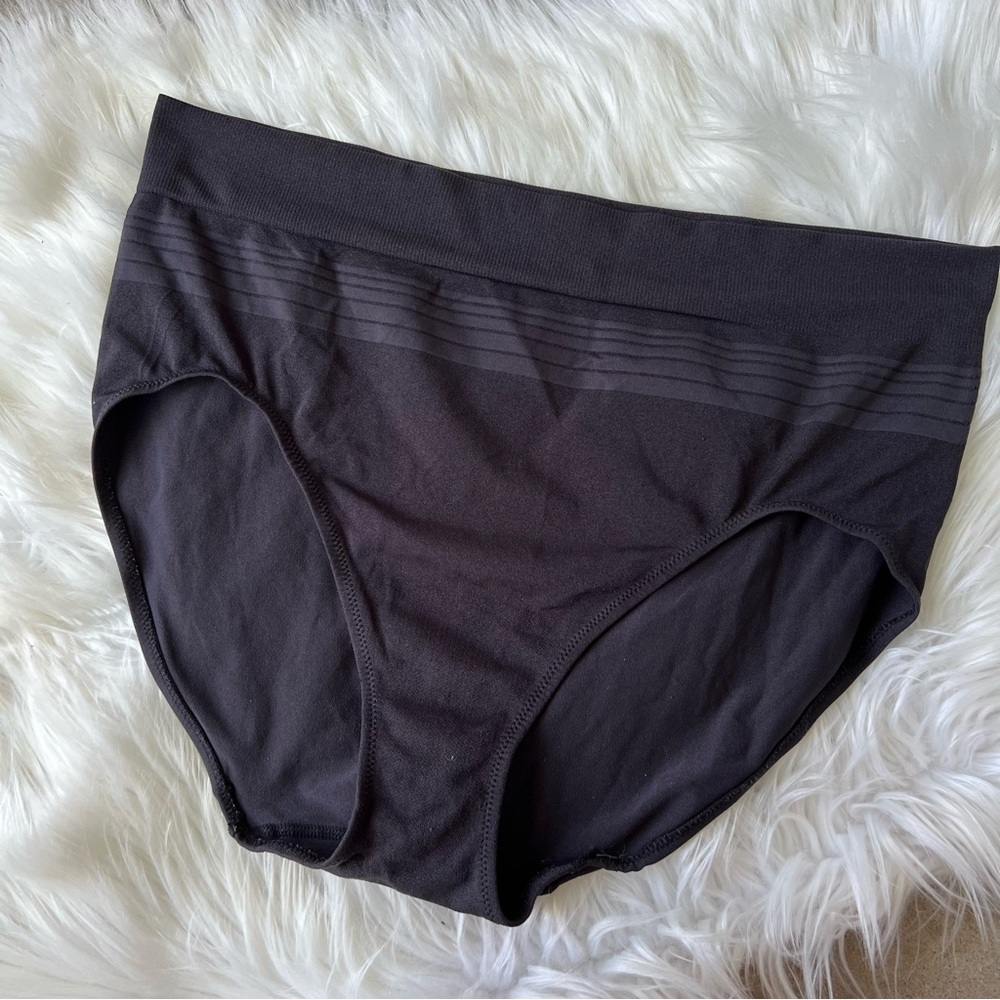 High Waisted Black High Leg Bikini Cut Panties
